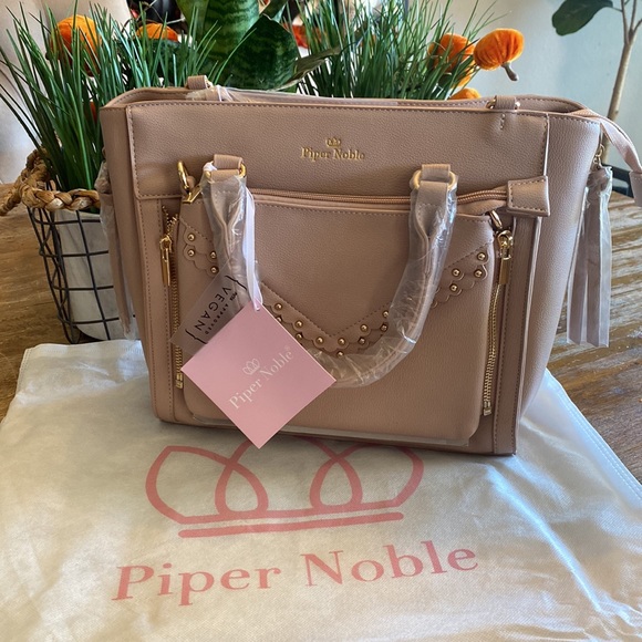 NIP Piper Noble Display Bag Charlotte Satchel in Blush - Picture 2 of 10